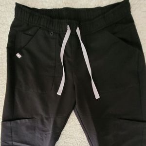 Figs High Waisted Scrub Pants Small Black